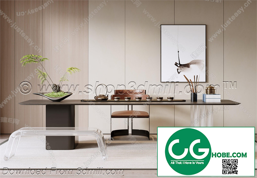 Tea Room 108 3D Model